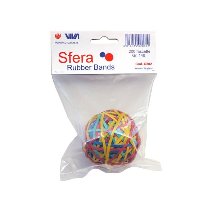 Sfera fascette elastiche VIVA assortiti conf. 200 pezzi - C202 main product photo