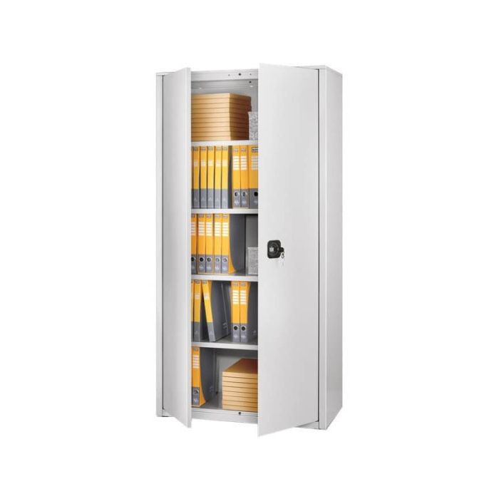 Armadio in metallo a porte battenti A-ECO-90 - 90x41x200 cm Tecnical 2 grigio main product photo