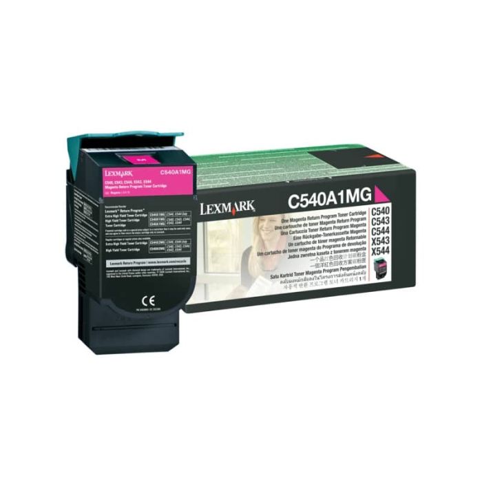 Toner return program Lexmark magenta C540A1MG main product photo