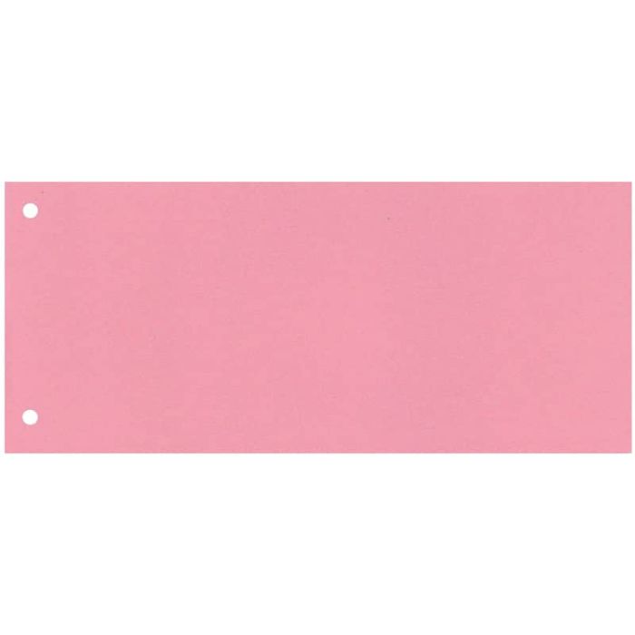 Separatore per archivio con due fori Q-Connect 24x10,5 cm 190 g/m² rosa conf. da 100 - KF00517 main product photo