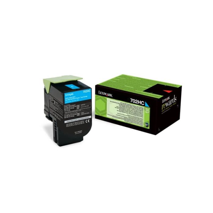 Toner return program 702C Lexmark ciano 70C20C0 main product photo
