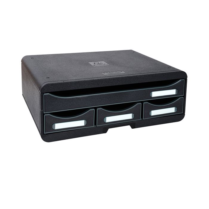 Cassettiera Toolbox 4 cassetti nero Exacompta main product photo
