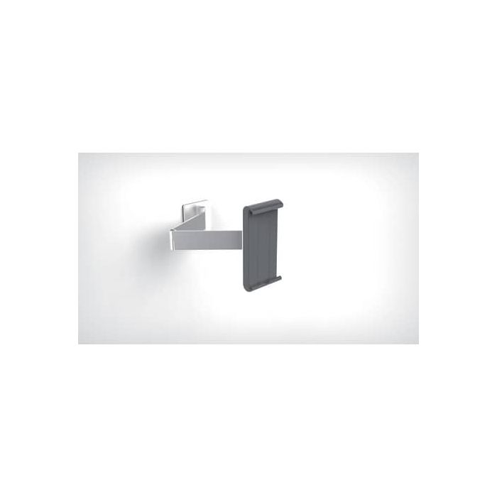 Porta tablet da muro DURABLE con braccio estensibile argento metallizzato 9,5x22,5x17cm - 893423 main product photo