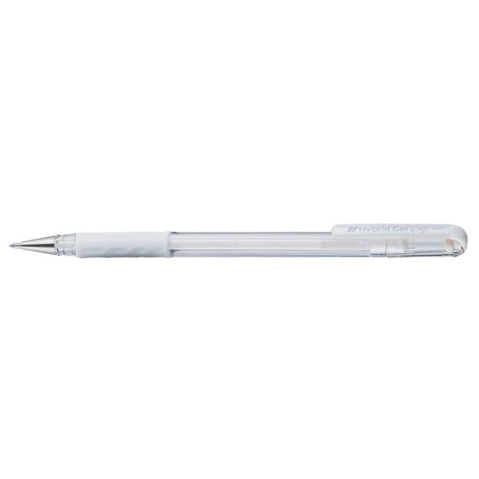 Penna roller Pentel Gel Hybrid grip Luna 0.8 mm bianco K118-LW main product photo