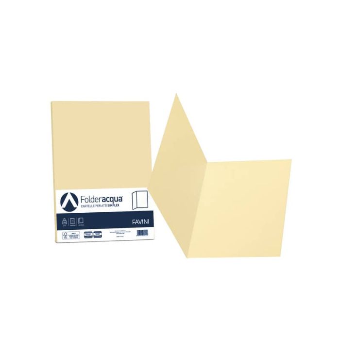 Cartellina semplice FAVINI FOLDER S cartoncino Simplex Luce&Acqua 200 g/m² 25x34cm camoscio 02 conf.50 - A50R664 main product photo