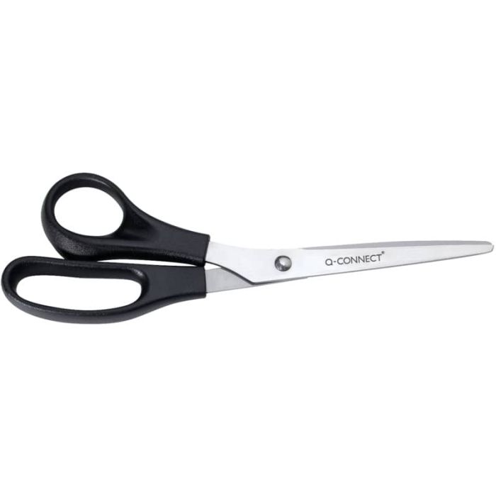 Forbici per mancini Q-Connect nero 21 cm E-KF15757 IA main product photo