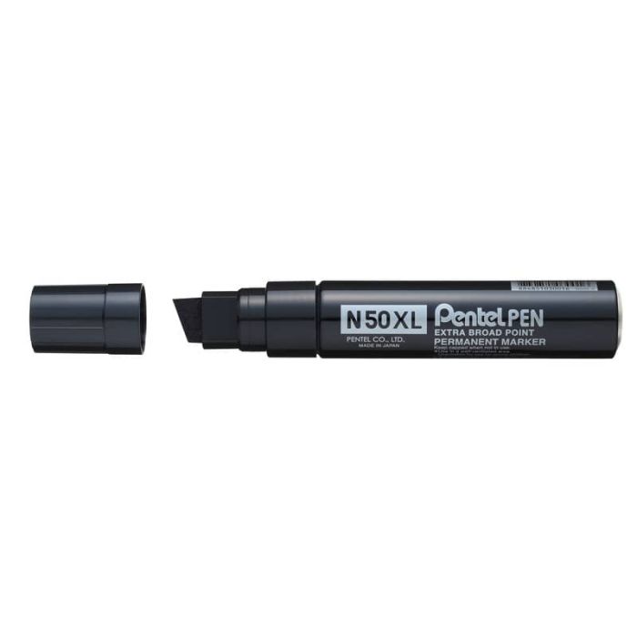 Marcatore permanente Pentel N50 XL punta a scalpello 15.4/8.0 mm nero N50XL-A main product photo