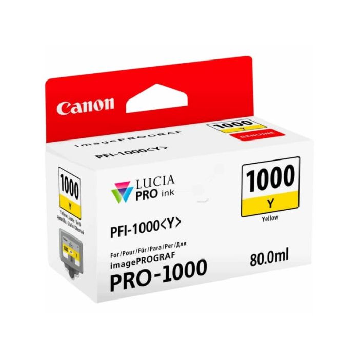 Cartuccia inkjet PFI-1000Y Canon giallo 0549C001 main product photo