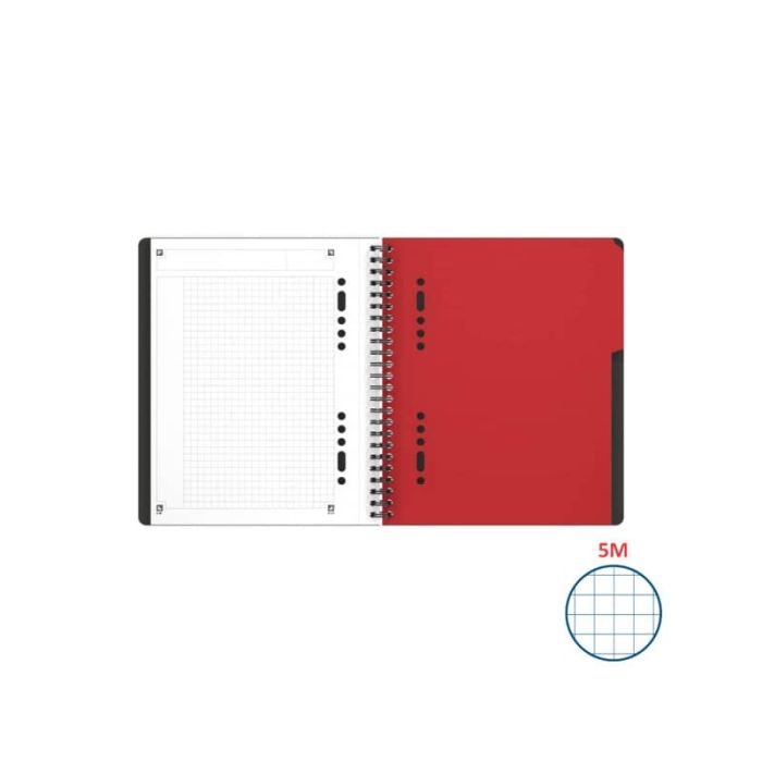 Blocchi spiralati OXFORD International Activebook A5+ grigio/arancio 100102880 main product photo