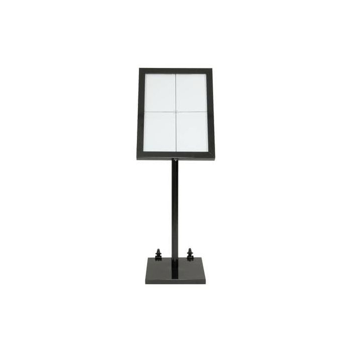 Leggio da pavimento a LED Securit Black Star in metallo 46x41x136 cm nero MCS-4A4-BL-SET main product photo