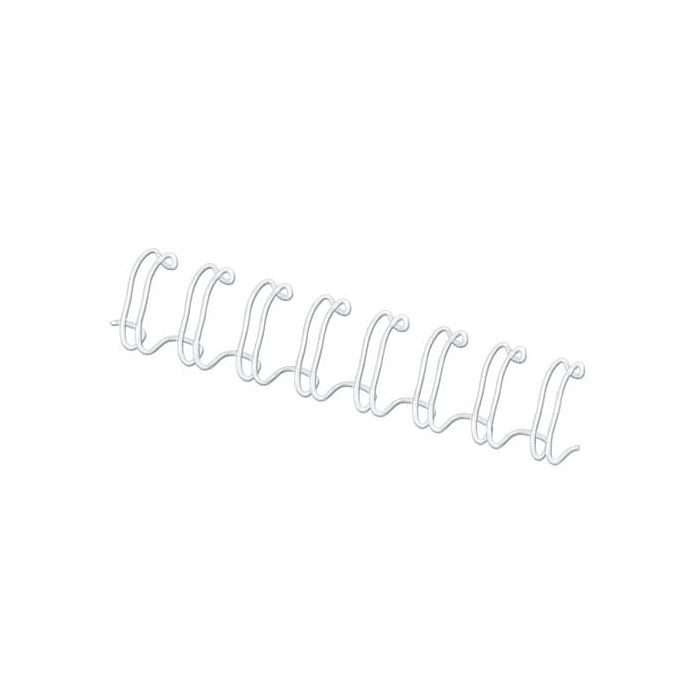 Dorsi metallici 14mm bianco pz.100 - 53274 main product photo