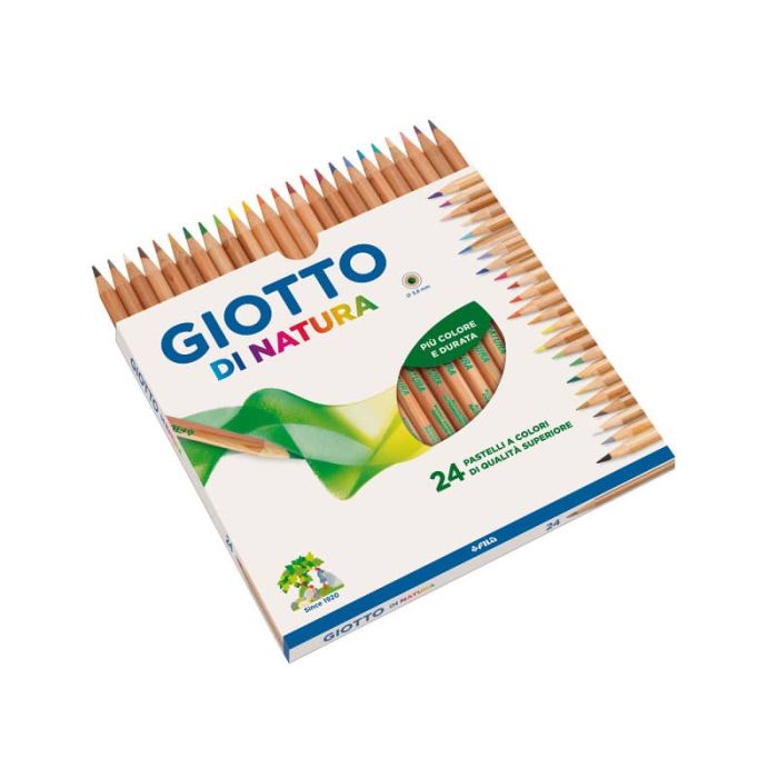 Matite colorate GIOTTO di Natura assortiti astuccio da 24 - 240700 main product photo