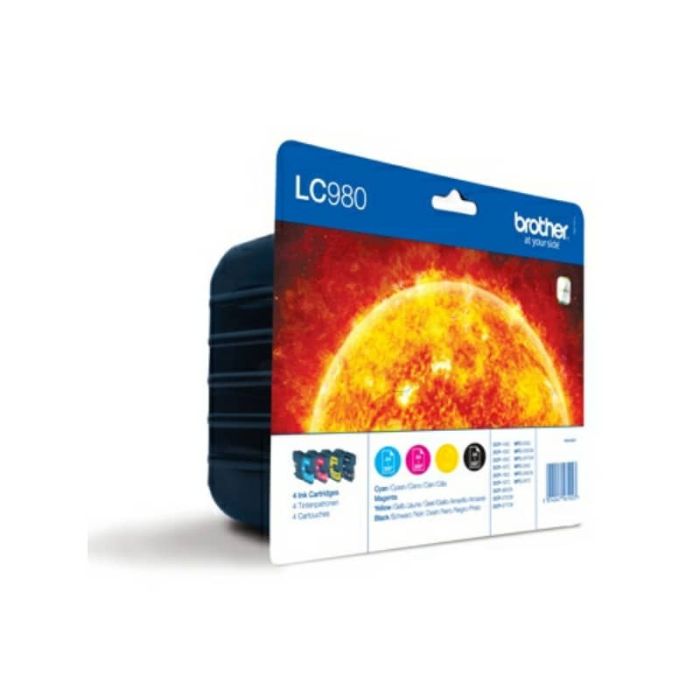 Cartucce inkjet blister 980 Brother nero+ciano+magenta+giallo Conf. 4 - LC-980VALBP main product photo