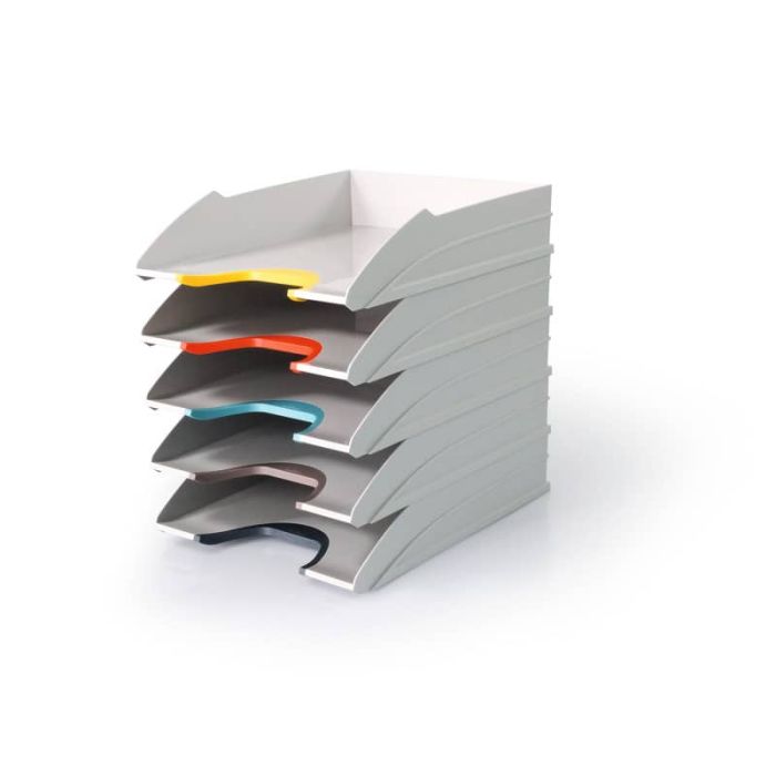 Vaschette ideali per riporre documenti VARICOLOR® MIX TRAY SET conf. 5pz Durable A4 - 7704-27 main product photo