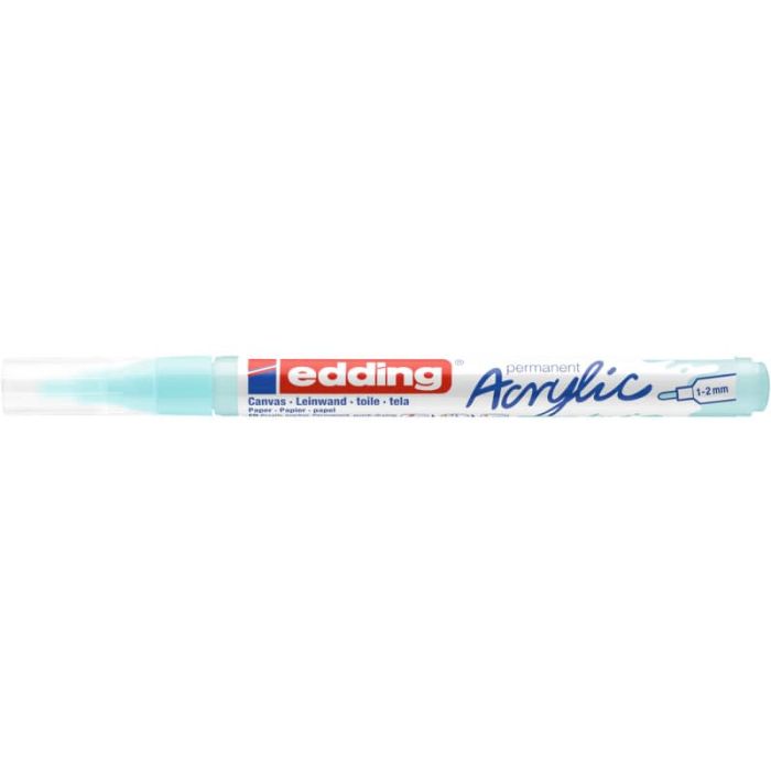 Marcatore acrilico Edding 5300 - punta tonda 1-2 mm tratto fine - azzurro pastello - 4-5300916 main product photo