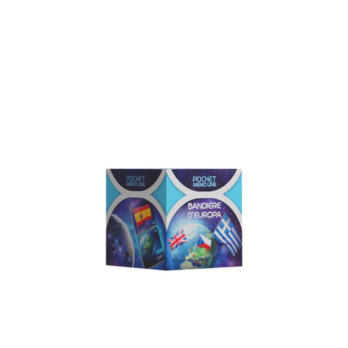 Gioco da tavolo tascabile Cranio Creations Pocket Memo Line - Bandiere d’Europa eta' 5+ da 2 a 4 giocatori - main product photo