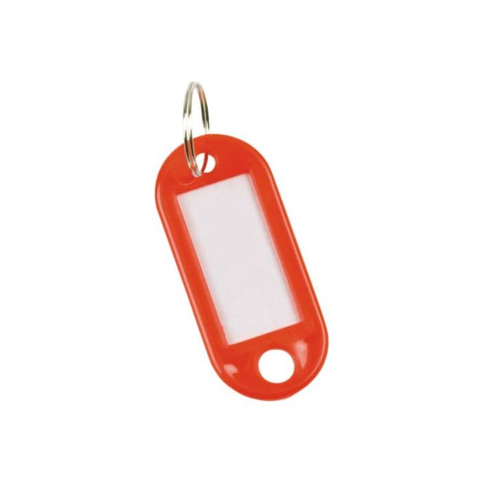Targhetta portachiavi Q-Connect standard in plastica 5x2,2 cm rosso Confezione da 10 pezzi - KF10870 main product photo