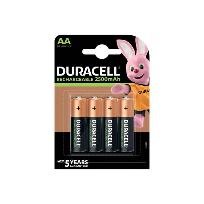Batterie ricaricabili Duracell Precaricata Stilo 2400 mAh AA conf. da 4 - DU75 main product photo