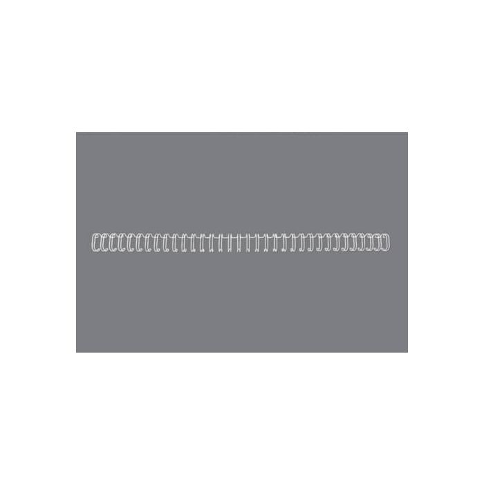 Spirali metalliche a 34 anelli GBC Wirebind 12mm A4 bianco RG810870 main product photo