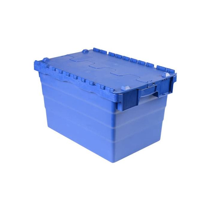 Cassa impilabile per alimenti in PPL 50 L Viso 600x400x365 mm blu DSW5539 main product photo