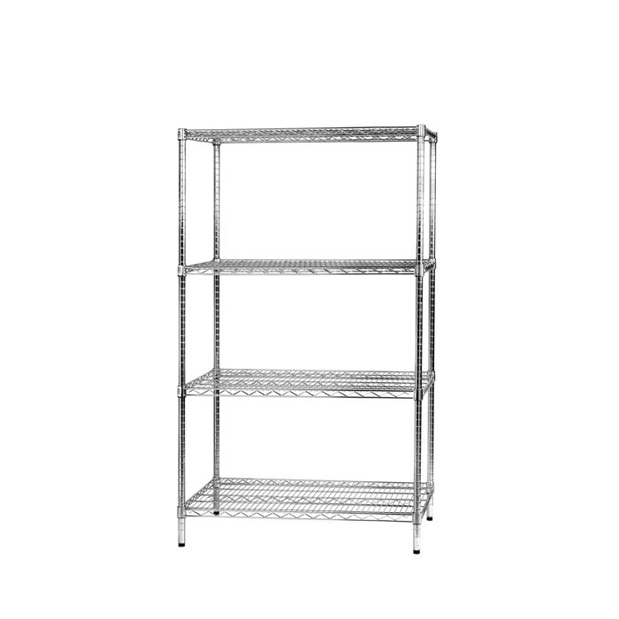 SERENA GROUP SCAFFALE 4 RIPIANI IN ACCIAIO CROMATO 60x90cm - H160cm ARCHIMEDE Kit ROBUSTO main product photo
