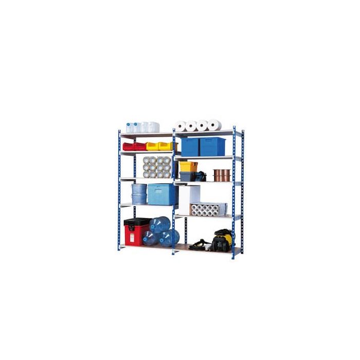 Scaffalatura metallica Paperflow Rang'Eco ad incastro 5 ripiani modulo aggiunta blu - K607131 main product photo