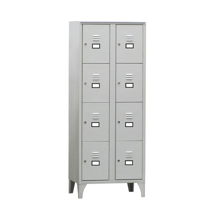 Armadio casellario in metallo - 8 vani - 70 x 50 x 180 cm - grigio - Fasma main product photo