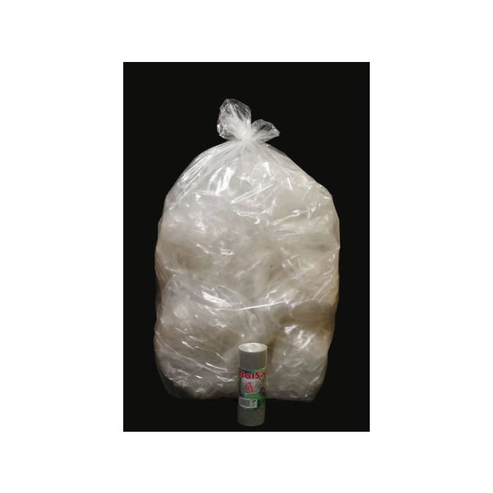 Sacchi immondizia ROLSAC in polietilene rigenerato capacità 97 l NEUTRO rotolo da 10 pz. - 10469 main product photo