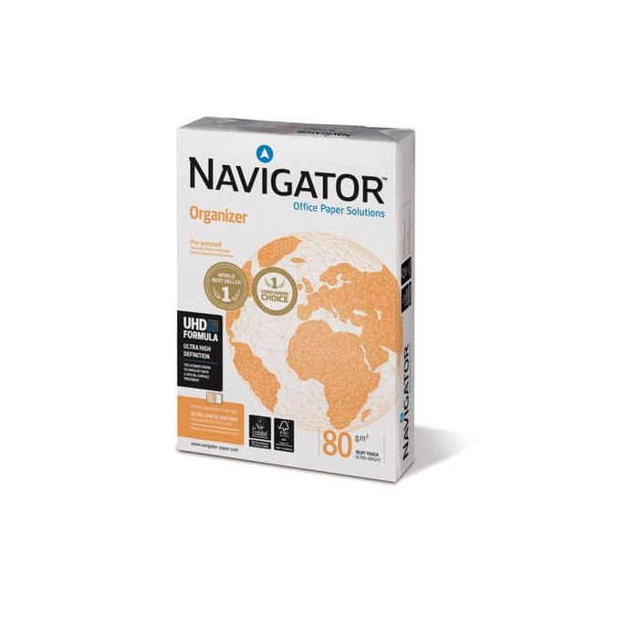 Carta A4 per archiviazione Navigator Organizer 4 fori Risma da 500 fogli - NOR0800162 main product photo
