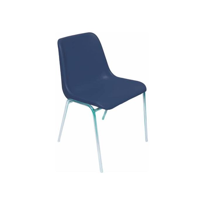 Sedia visitatore Unisit Esse ESC 4 gambe acciaio cromato - schienale fisso blu Conf. 5 pezzi - ESC/5/BL main product photo