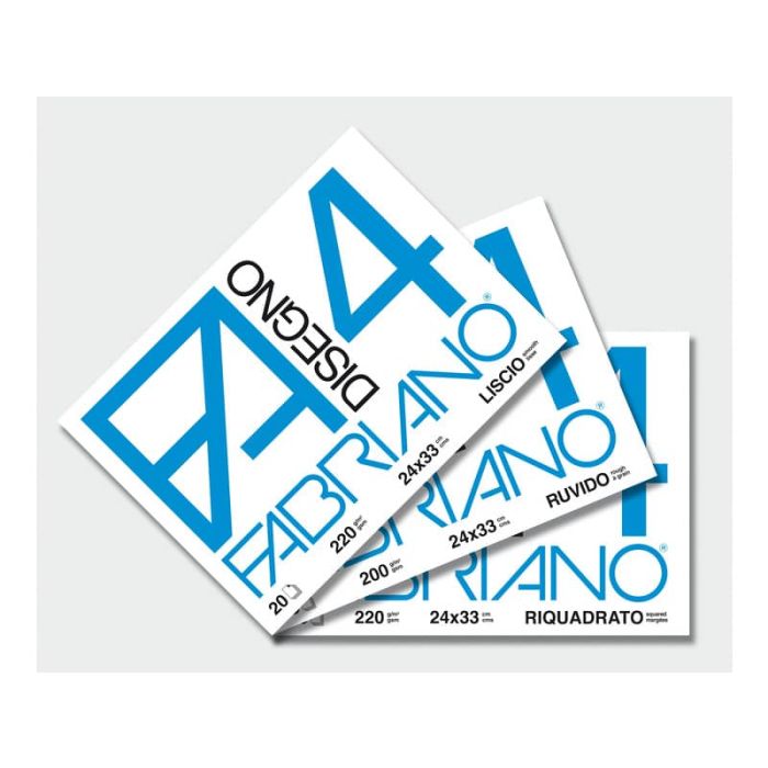 Album da disegno Fabriano F4 220 g/m² 20 24x33 cm ff. ruvidi 05000597 main product photo