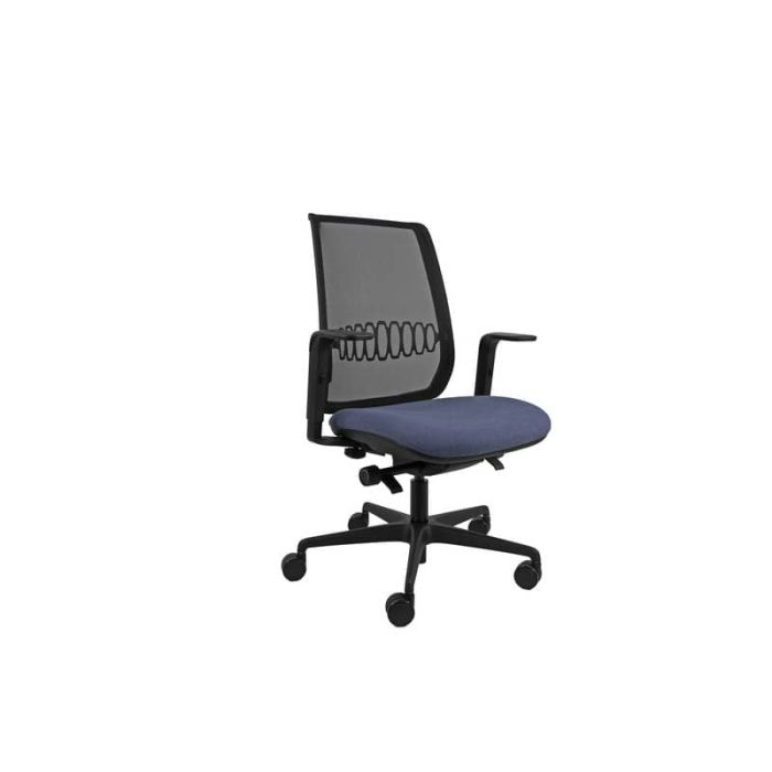 Sedia semidirezionale ergonomica rivestimento ignifugo synchro Aida Unisit blu - ADXPRO/BRF/IB main product photo