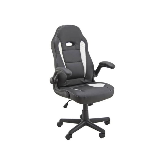 Poltrona direzionale Unisit CH3 Eco smart in PU con braccioli nero/bianco CH3/KN main product photo