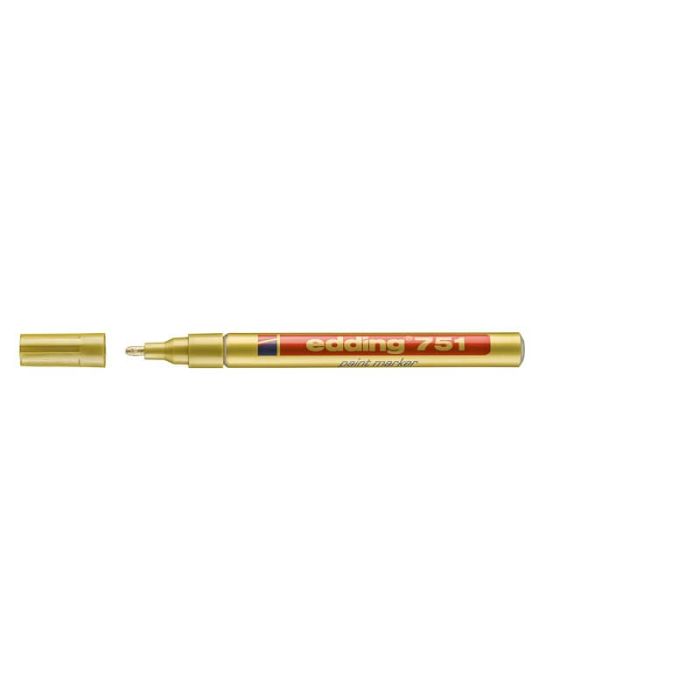 Marcatore a vernice edding 751 punta conica 1-2 mm oro 4-751053 main product photo