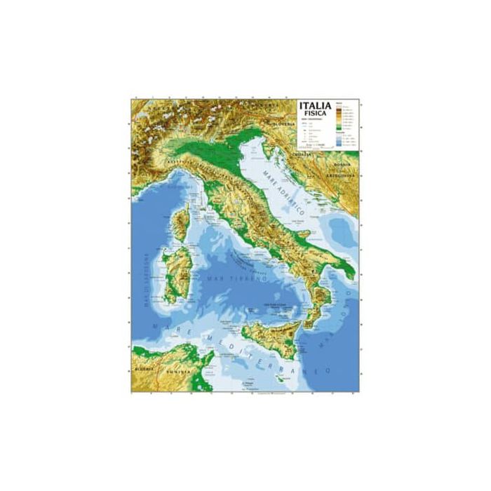 Carta geografica plastificata - 100x140 cm CWR Italia 06990 main product photo