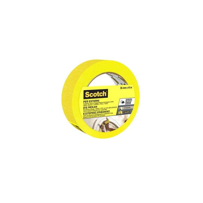 Nastro di mascheratura per superfici esterne Scotch® 2097 36 mm x 41 m giallo 2097IGT36 main product photo