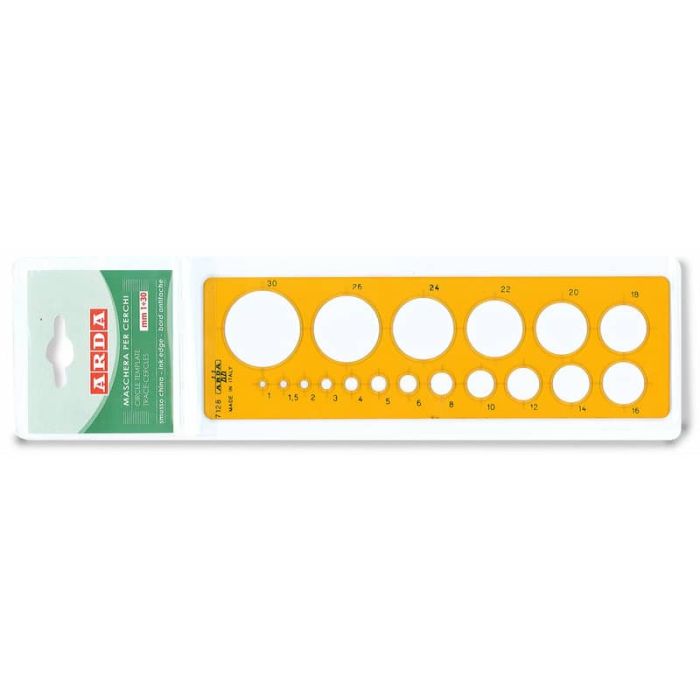 Maschera per cerchi ARDA con smusso mm 1-30 polistirolo arancio bordo tirachina 7128 main product photo