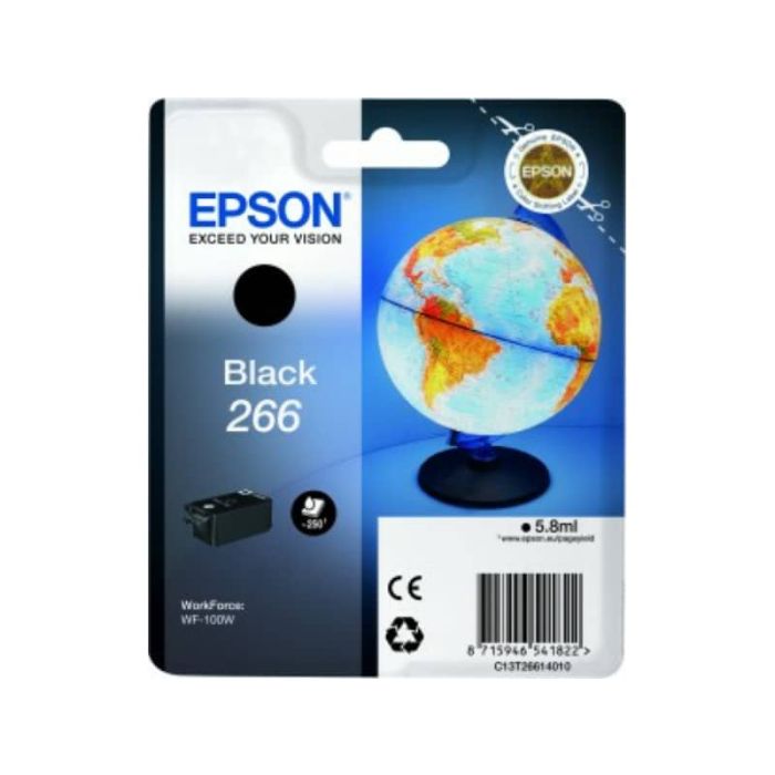 Cartuccia inkjet ink pigmentato blister RS 266 Epson nero C13T26614010 main product photo