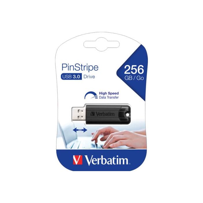 Chiavetta USB 3.0 PinStripe Verbatim 256 GB 49320 main product photo