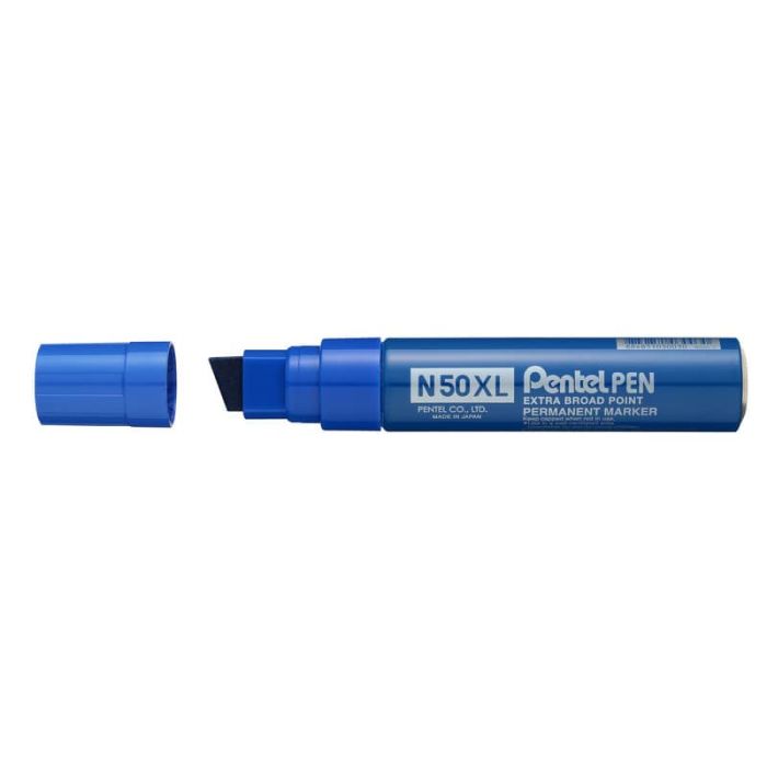 Marcatore permanente Pentel N50 XL punta a scalpello 15.4/8.0 mm blu N50XL-C main product photo