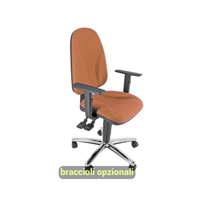 Sedia operativa girevole Unisit Team TMSYC Eco smart - schiuma sagomata - rivestimento Eco arancione - TMSYC/EA main product photo