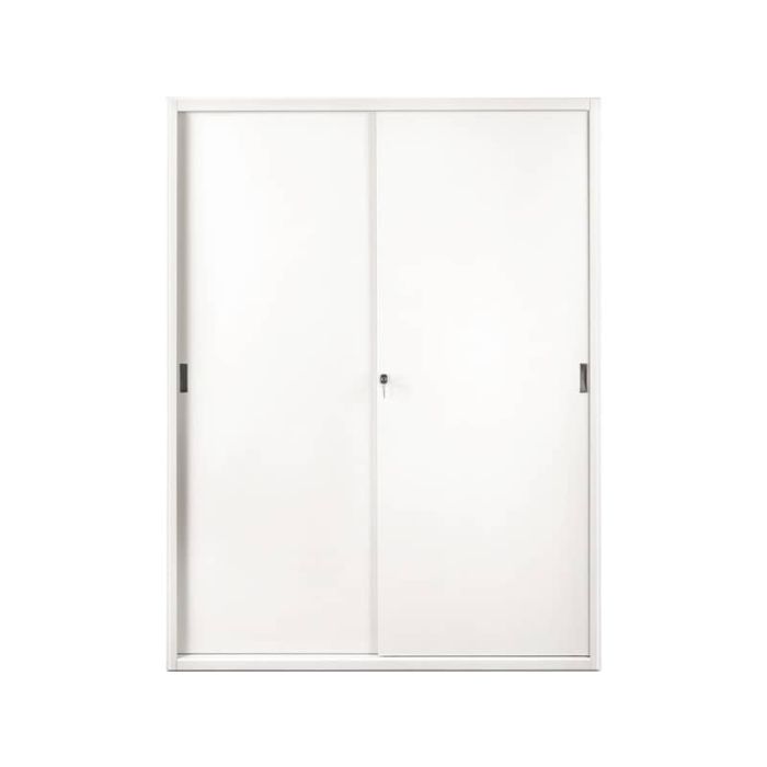 Armadio in metallo a porte scorrevoli 615 - 150x45x200 cm Tecnical 2 bianco main product photo