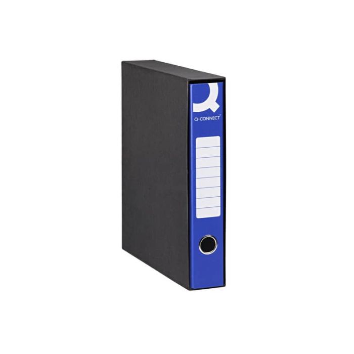 Registratore commerciale con custodia Q-Connect dorso 5 cm - 28,5x31,3 cm - blu Q/COMM5BL main product photo