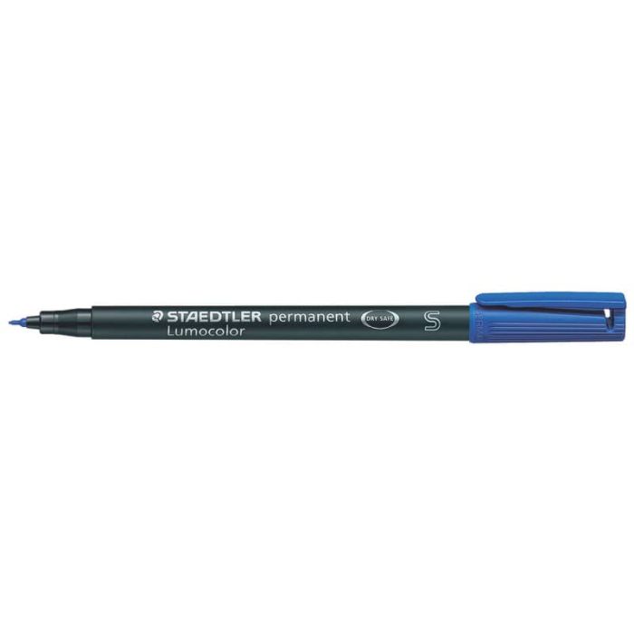 Penna a punta sintetica Staedtler Lumocolor permanent pen 313 S blu 313-3 main product photo