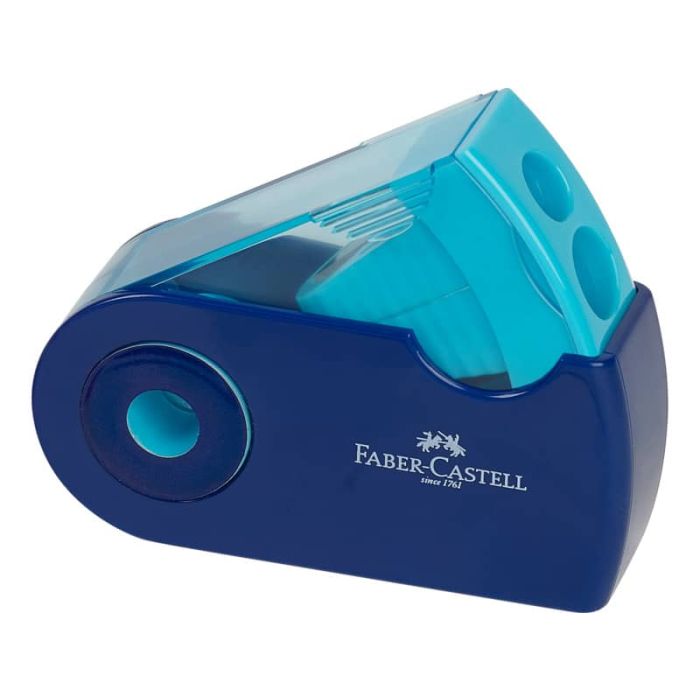 Temperamatite ergonomico Faber-Castel Mini Sleeve 1 foro - colori assortiti 182704 main product photo