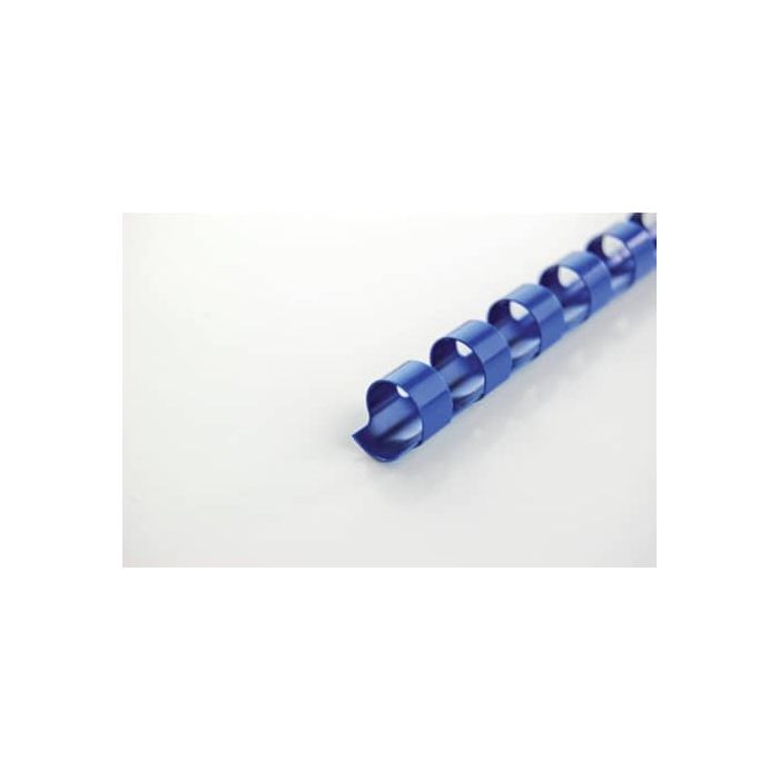 Dorsi plastici CombBind a 21 anelli - 6 mm A4 - fino a 25 fogli - conf da 100 dorsi GBC blu - 4028233 main product photo