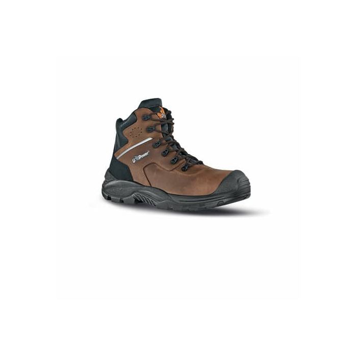 Scarpe antinfortunistiche in pelle pull-up idrorepellente Greenland S3 SRC nero-marrone U-Power N° 43 - RR10364-43 main product photo