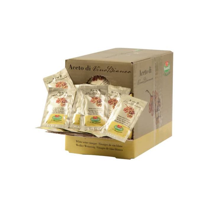 Aceto di vino bianco VIANDER in bustina monoporzione da 5ml Conf. 250 pezzi - #09030 main product photo
