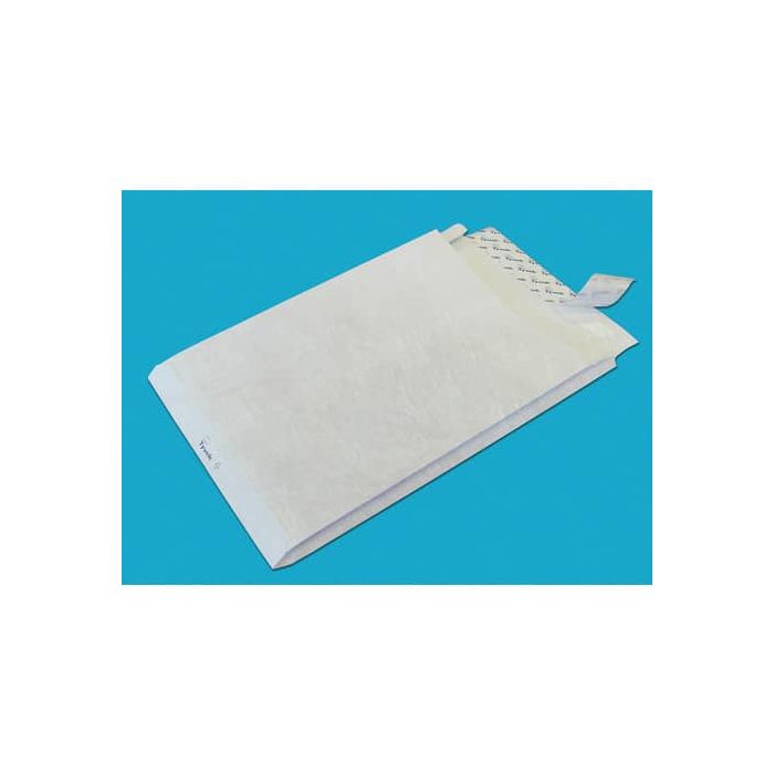 Buste a sacco con strip e 3 soffietti Tyvek Postyvek 55 g/m² bianco 30,5x40,6 cm - conf. 100 pezzi - 0759 main product photo