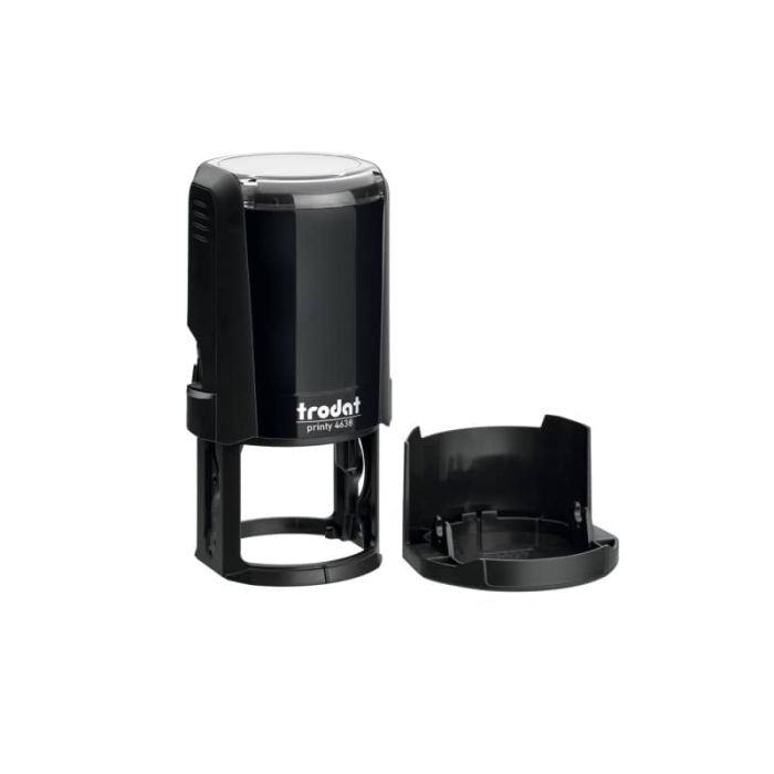 Timbro autoinchiostrante max 8 righe - PRINTY 4638 - Ø38 mm Trodat eco nero 76854 main product photo